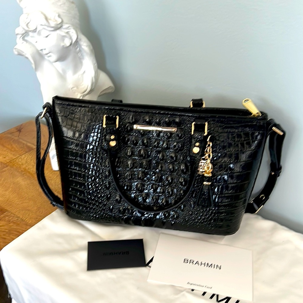 Brahmin Asher Satchel - like NEW